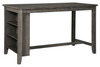 Caitbrook - Rectangular Dining Room Counter Table - Gray