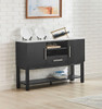 Vance - Side Board - Charcoal / White