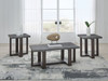 Dynnford - Occasional Table Set (Set of 3) - Gray / Brown