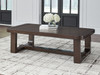 Breckington - Rectangular Cocktail Table - Dark Brown