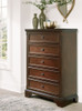 Trellington - Five Drawer Chest - Brown