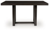 Neymorton - Rectangular Dining Room Counter Table - Dark Grayish Brown