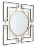 Oceanal - Accent Mirror - Black / Gold Finish