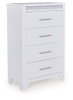 Jarlee - Four Drawer Chest - White