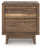 Chirason - Two Drawer Night Stand - Brown