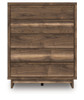 Chirason - Five Drawer Wide Chest - Brown