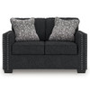 Jasmine Peaks - Loveseat - Coal