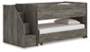 Frandern - Twin Over Twin Loft Bed - Gray