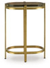 Porterville - Accent Table - Gold Finish