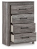 Bronyan - Four Drawer Chest - Dark Gray