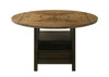 Oakly - Counter Height Table - Charcoal / Light Brown