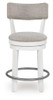 Robbinsdale - Upholstered Swivel Barstool (Set of 2) - Antique White