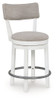 Robbinsdale - Upholstered Swivel Barstool (Set of 2) - Antique White