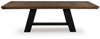 Greddinton - Dining Extension Table - Brown / Black