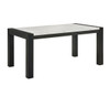 Jules - Faux Marble Dining Table - Charcoal / White