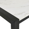 Jules - Faux Marble Dining Table - Charcoal / White