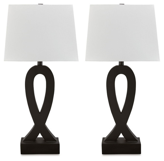 Markellton - Poly Table Lamp (Set of 2) - Black