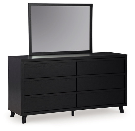 Danziar - Dresser And Mirror - Black