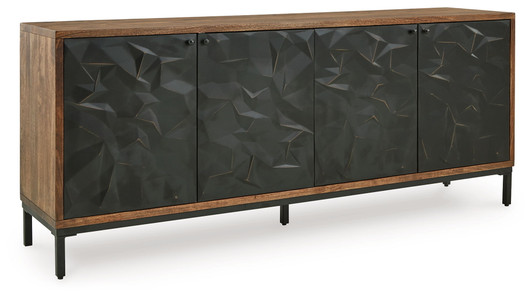 Dorannby - Black / Brown - Accent Cabinet Dorannby - Black / Brown - Accent Cabinet