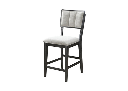 Cline - Counter Height Chair (Set of 2) - Charcoal / Gray