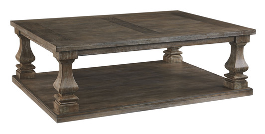 Johnelle - Rectangular Cocktail Table - Gray