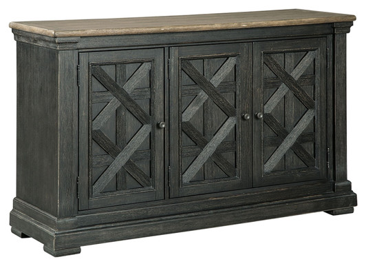 Tyler Creek - Dining Room Server - Black / Gray