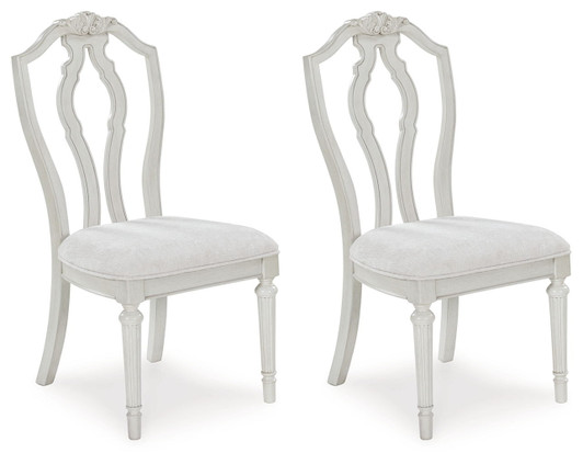 Montelaine - Dining Upholstered Side Chair (Set of 2) - Antique White