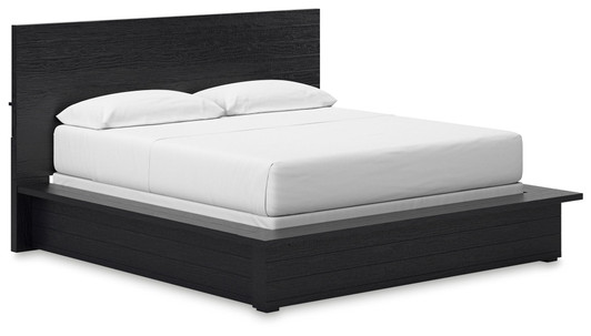 Londer - California King Panel Bed - Black