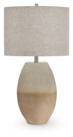 Linas - Metal Table Lamp - Cream / Beige