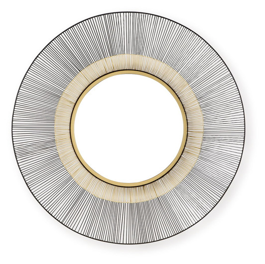 Dallmen - Black / Gold Finish - Accent Mirror