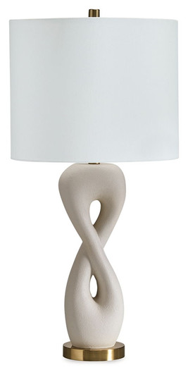 Judrich - Poly Table Lamp - White / Gold Finish