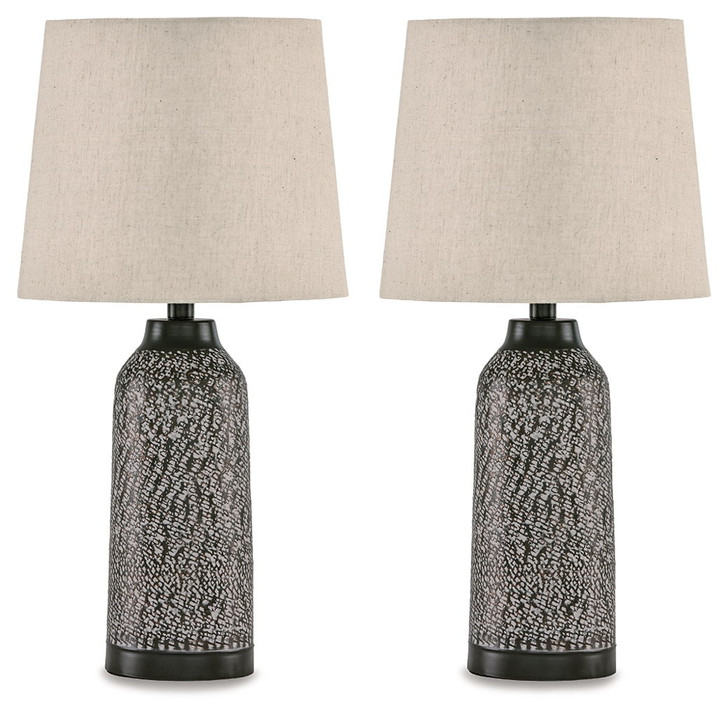 Lanson - Metal Table Lamp (Set of 2) - Antique Bronze Finish