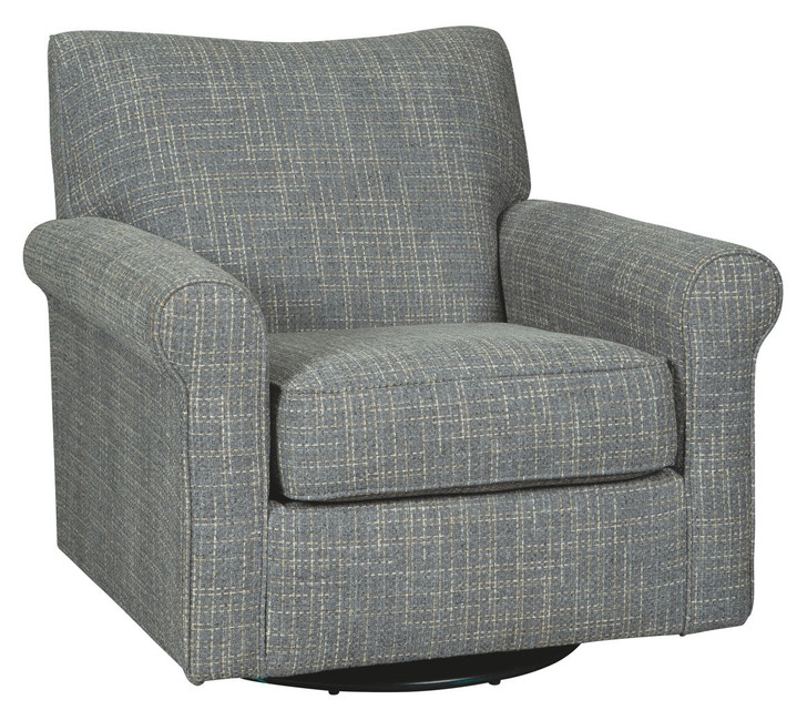 Renley - Swivel Glider Accent Chair - Ash