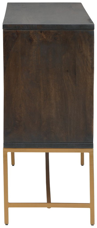 Elinmore - Accent Cabinet - Brown / Gold Finish