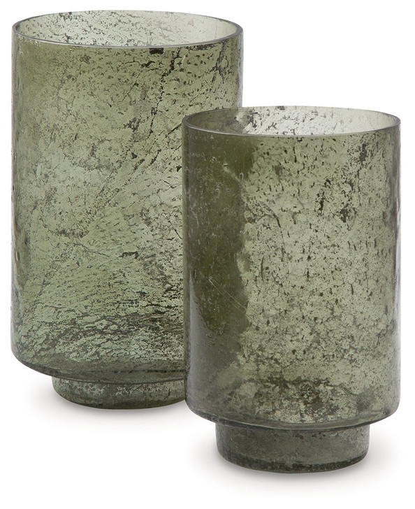 Clarkton - Candle Holder Set (Set of 2) - Green