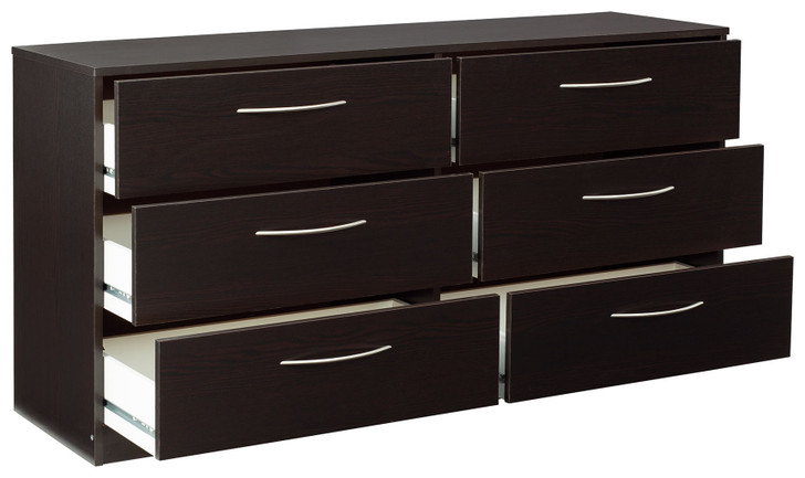 Finch - Six Drawer Dresser - Black