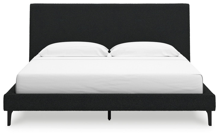 Cadmori - Upholstered Bed With Roll Slats