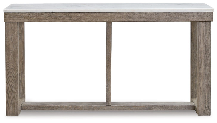 Loyaska - Sofa Table - Brown / Ivory