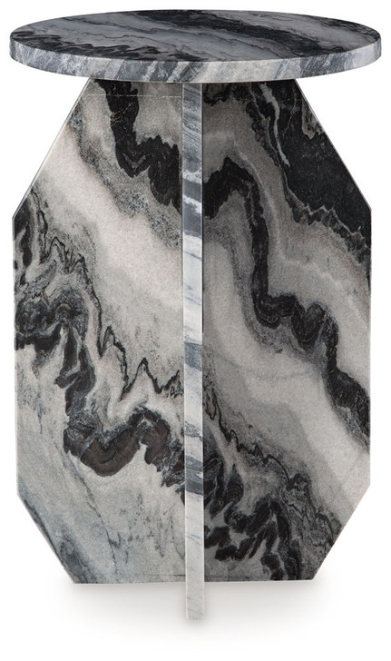 Wrenlane - Accent Table - Black / White / Taupe