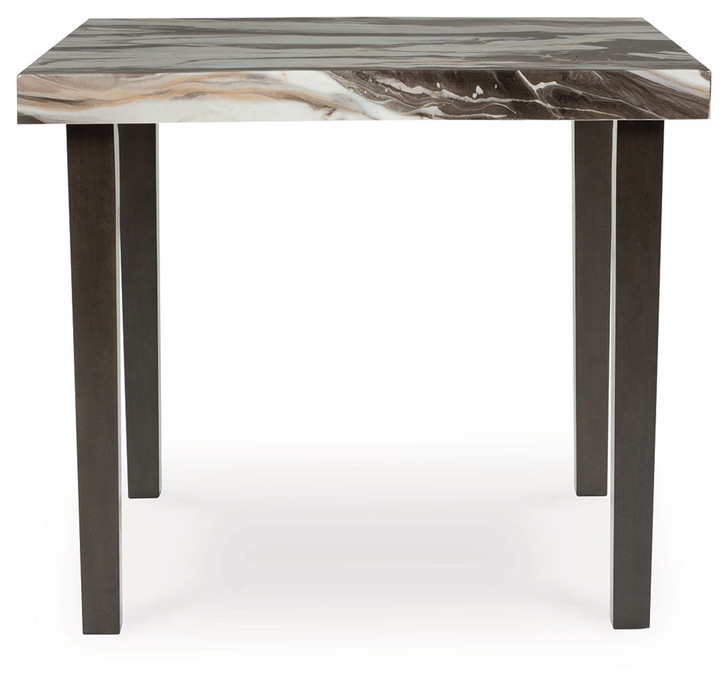 Jeshina - Square Dining Room Counter Table - Dark Brown / Beige