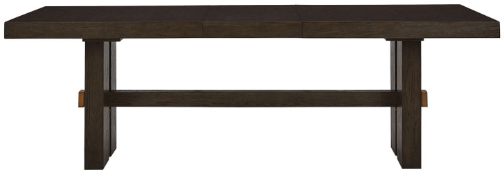 Burkhaus - Rectangular Dining Room Extension Table - Dark Brown