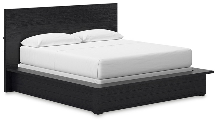 Londer - California King Panel Bed - Black