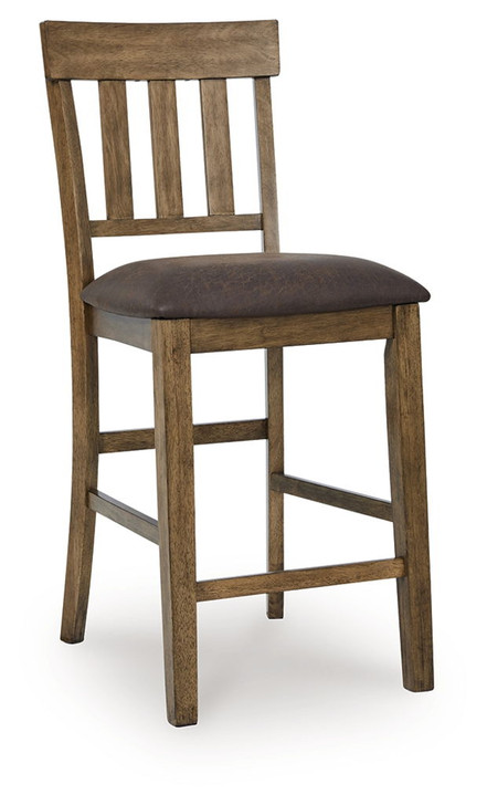 Urbinforte - Upholstered Barstool (Set of 2) - Light Brown