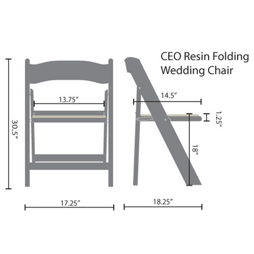 Advantage White Resin Folding Chairs With Slatted Seat [LE-L-1-WH-SLAT-GG]