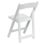Advantage Wood Folding Wedding Chair - White [XF-2901-WH-WOOD-GG]