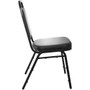 Advantage Black Vinyl-Padded Banquet Stackable Chairs [FD-BHF-1-GG]