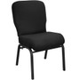 Advantage Signature Elite Black Church Chair [PCRCB-108] - 20 in. Wide