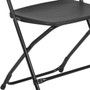 Advantage Black Poly Folding Chair - Dining Height [LE-L-3-BK-GG]
