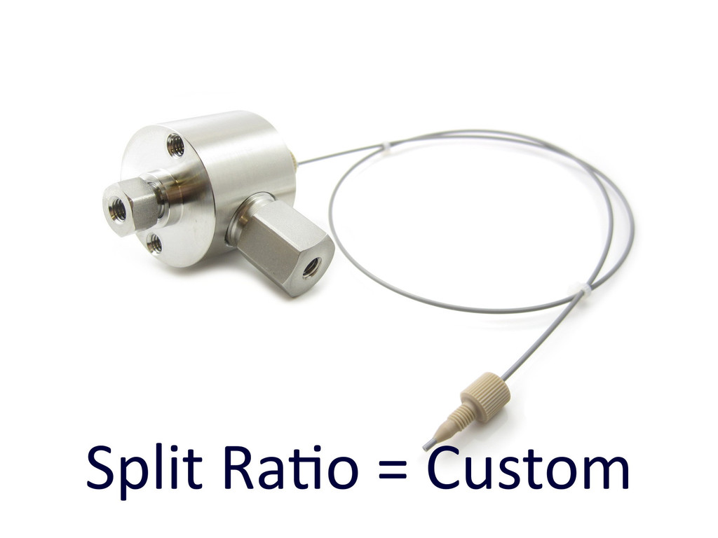 Custom High Split Ratio 500:1 to 20,000:1, Semi-Preparative Binary Fixed Flow Splitter