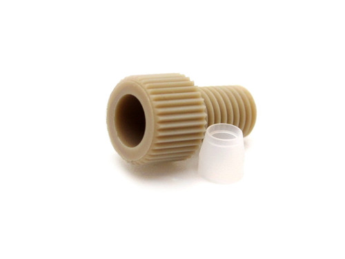 PEEK Fingertight 1/4-28 Fitting & Ferrule for 1/8" Tube